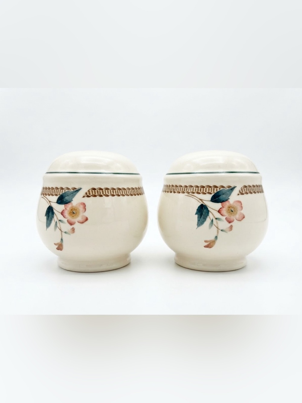 Vintage Belleek Keltercraft Salt & Pepper Shaker Set Made in Ireland